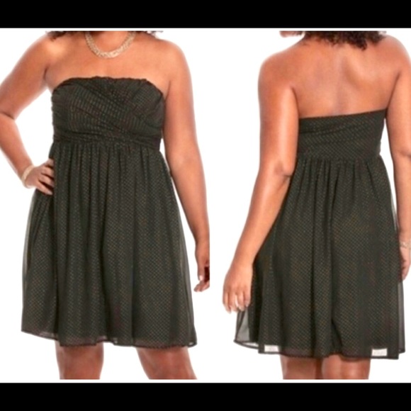 lane bryant gold dress